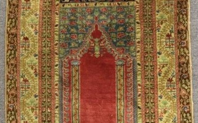 Antique Anatolian Turkish Prayer Rug