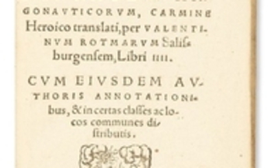 APOLLONIUS OF RHODES - Argonauticorum, Carmine Heroico.