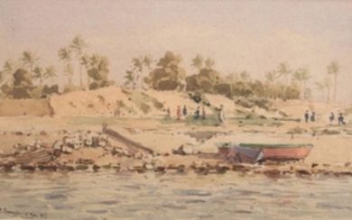 Constantinos ZOGRAFFOS . Bords du Nil, 1907....