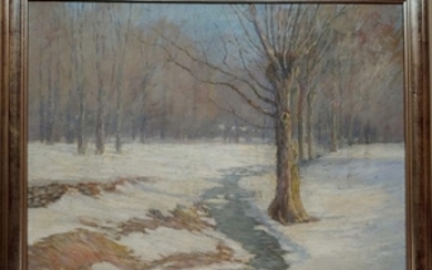 Daniel Kotz Oil on Canvas Winter Melt