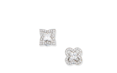 A pair of diamond 'Les Ardentes' earstuds,, by Louis Vuitton