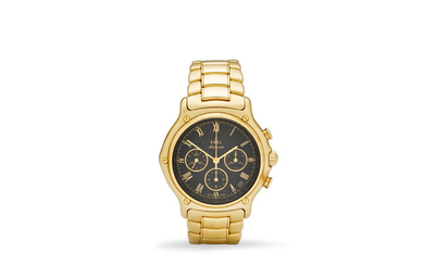Ebel. An 18K gold automatic tachymeter chronograph and bracelet