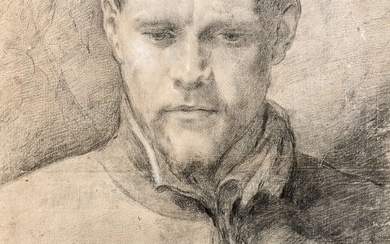 Ecole florentine vers 1550 Portrait d'homme en buste de face