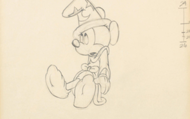 Fantasia: An animation drawing of 'Mickey Mouse' from Fantasia