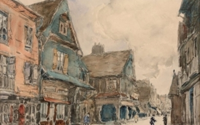 Frank - Myers BOGGS 1855 - 1926 Rue à Bernay