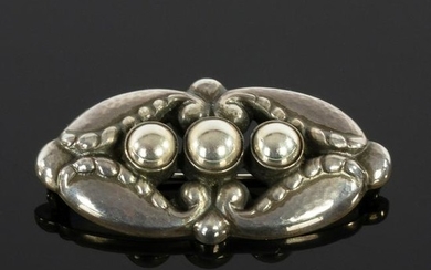 Georg Jensen, a Danish silver brooch, no. 156, of