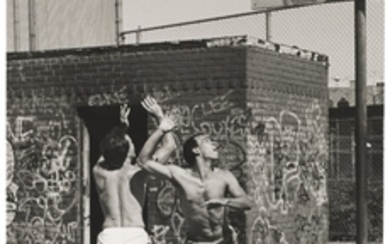 HELEN LEVITT (1913–2009), New York (Boys playing basketball), 1982