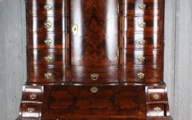 Late 18th C Continental Marquetry Secretary