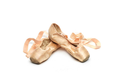 Margot Fonteyn: An autographed pair of pink satin ballet shoes worn by Dame Margot Fonteyn in Swan Lake
