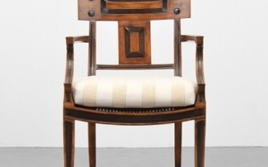 Michael Taylor; Michael Taylor Designs Incorporated - Michael Taylor "Klismos" Arm Chair