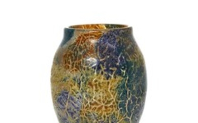 Monart, a ‘Cloisonné’ glass vase, shape MF...