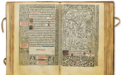 Printed on vellum.- [Book of Hours] Hore dive virginis Marie, printed on vellum, Paris, Thielman Kerver, 1504.