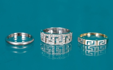3 rings > Cartier Wedding ring in platinum (950‰) with...