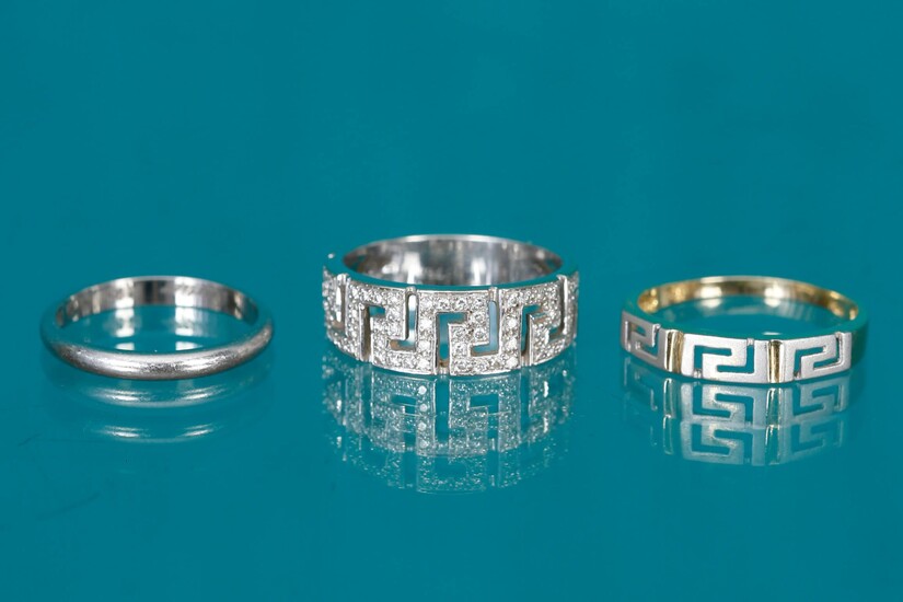 3 rings > Cartier Wedding ring in platinum (950‰) with...