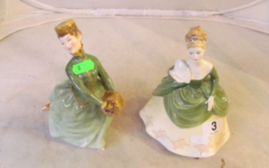 A Royal Doulton figure 'Soiree' and another 'Grace'.