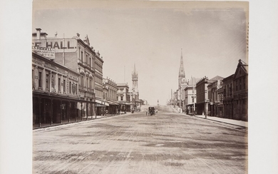 SPRING ST. E RUSSELL ST., MELBOURNE 1880 CIRCA