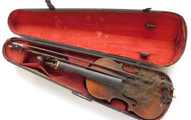 German Violin and two bows
