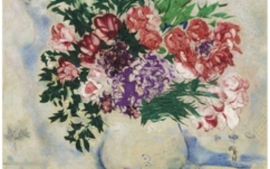Marc Chagall (1887-1985), La chaise à Toulon or Les fleurs du Mourillon