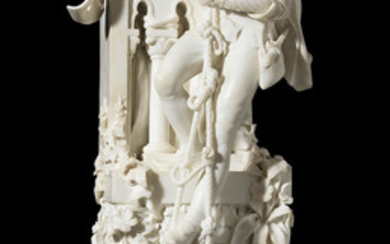 An Italian late 19th/ early 20th century marble figural group of Romeo and Juliet By Antonio Frilli (Italian, FL. 1860-1902)