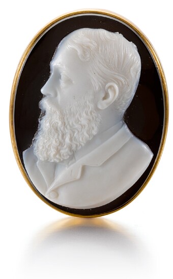 PROBABLY FRENCH, SECOND HALF 19TH CENTURY | CAMEO WITH PRINCE ALFRED, DUKE OF SAXE-COBURG AND GOTHA