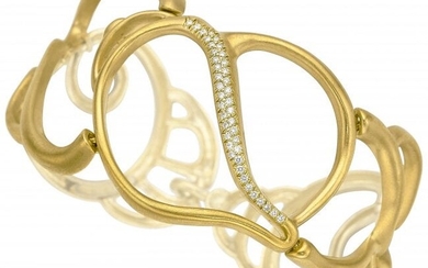 55003: Diamond, Gold Bracelet, Angela Cummings Stones