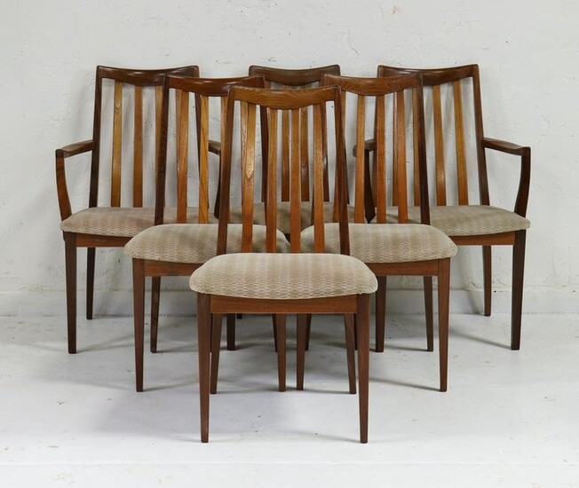 6 High Back Mid Century Dining Chairs - G-Plan Fresco