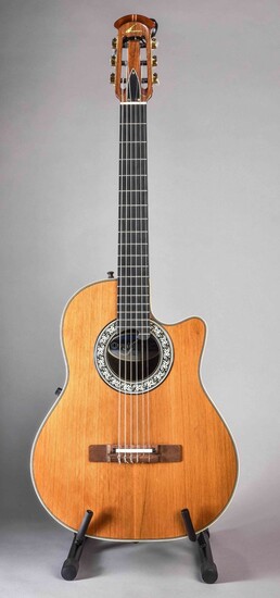 6-string electric acoustic guitar, Ovation 1763 Classic