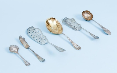 7 piece assorted Sterling Serving American