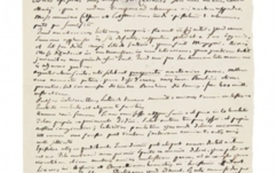 ALBRECHT VON HALLER (1708-1777) Lettre autographe signée, en latin, à M. Antonio Caldano