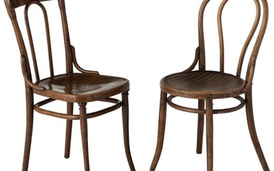 89703: "Cafe&DiacriticalAcute; Nervosa" Mismatched Wooden Chairs (2), a