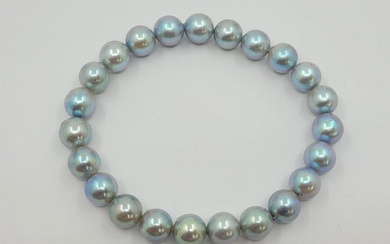 8x8.5mm Silvery Akoya pearls - Bracelet