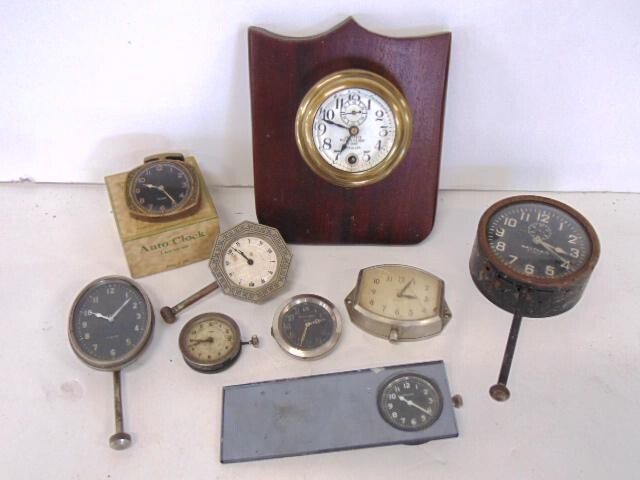 9 Vintage Wind Car Clocks, Phinney Walker, Juniper