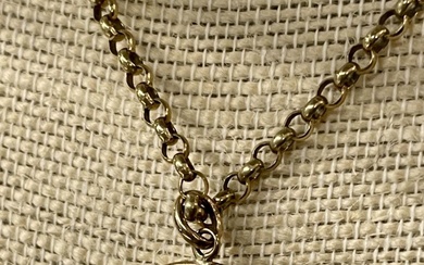 9CT GOLD LOCKET ON CHAIN (APPROX 60CM LONG) APPROX...