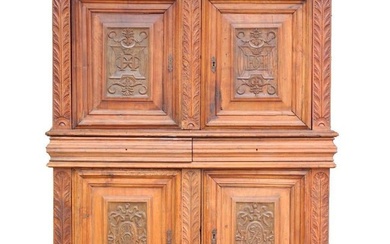 A 16th Century French Henry II Walnut Cabinet Chateau de Neuvic