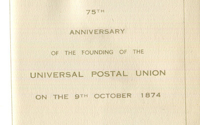A 1949 Universal Postal Union (UPU) omnibus set of stamps in a small album, appears to be unmounted