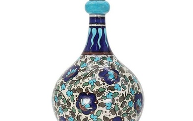 A Burmantofts Anglo-Persian faience pottery vase
