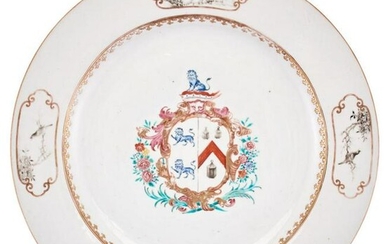 A Chinese Export Porcelain Armorial Charger