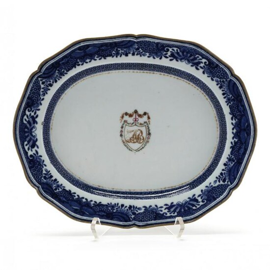A Chinese Export Porcelain Armorial Small Serving