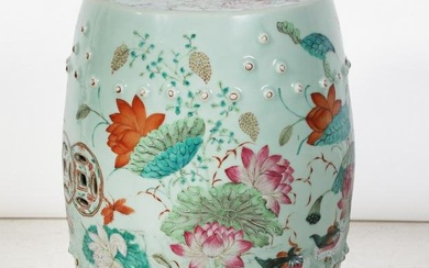 A Chinese Famille Rose porcelain garden seat
