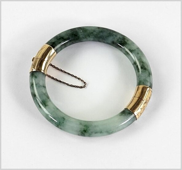 A Chinese Jade Bangle Bracelet.