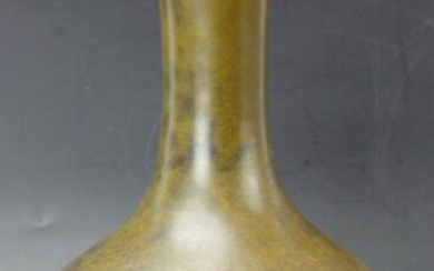 A Chinese Tea Dust Glazed Porcelain Vase
