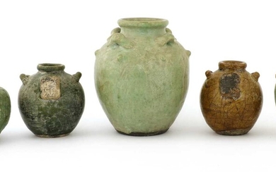 A Chinese earthenware jar