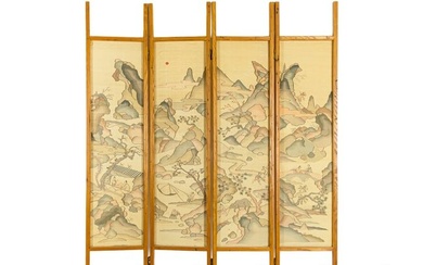 A Chinese kesi screen, 19th century