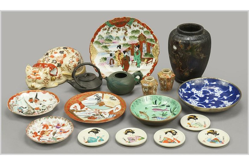 A Collection of Japanese Porcelain Decorative Items.
