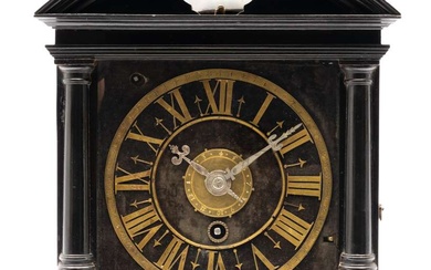 A Dutch ebony Hague clock