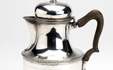 A Dutch silver coffee pot