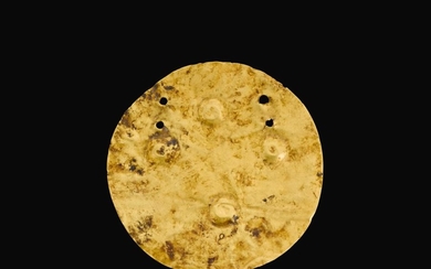 A GOLD DISC, LATE NEOLITHIC/ ENEOLITHIC/ EARLY COPPER AGE, BALATON-LASINJA-CULTURE (PERIOD I), 4200-4000 B.C.