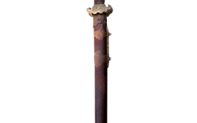 A MATCHED SET OF CHINESE JIAN SWORDS IN ONE SCABBARD