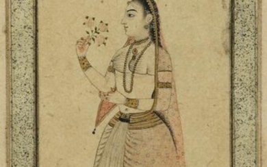 A PORTRAIT OF A MUGHAL LADY, INDIA, 19TH CENTURY