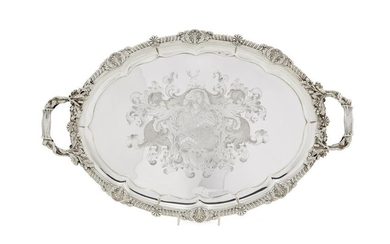 A Paul Storr sterling silver tray, 1814